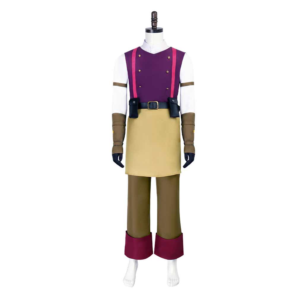 Tangled Varian Men Purple Outfits Halloween Carnival Cosplay Costume