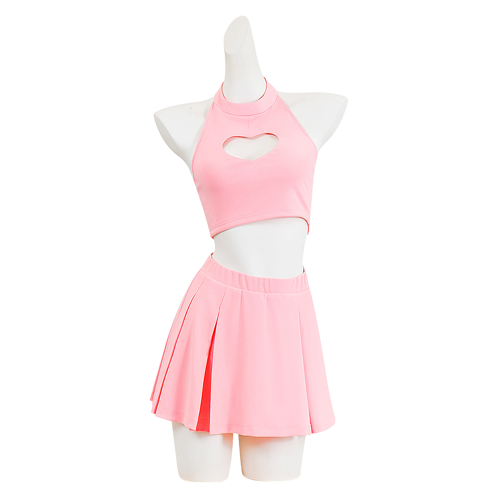 Death Note Misa Amane Women Pink Skirt Outfits Halloween Carnival Cosplay Costume