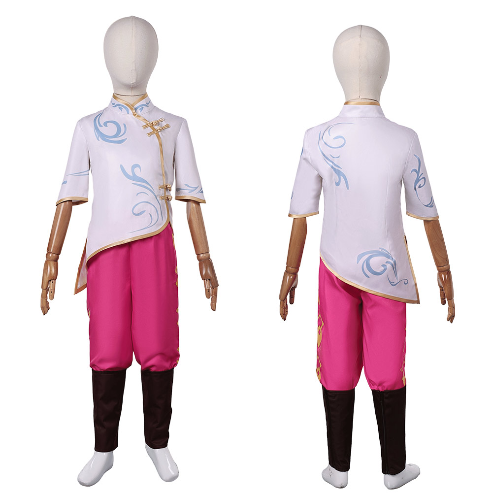 Spellbound (2024) Princess Ellian Kids Children White Outfits Halloween Carnival Cosplay Costume