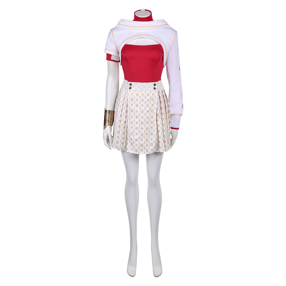 Zombies 4 (2025) Nova White Skirt Outfits Halloween Carnival Party Cosplay Costume