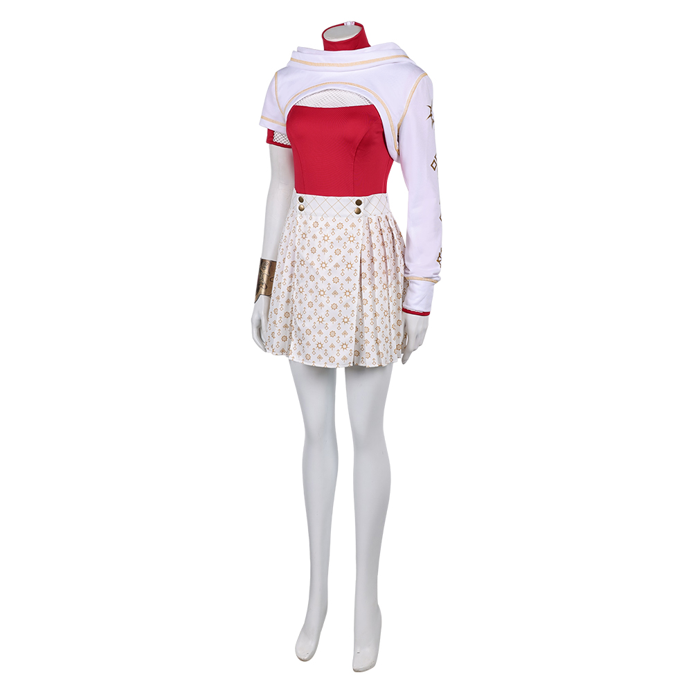 Zombies 4 (2025) Nova White Skirt Outfits Halloween Carnival Party Cosplay Costume