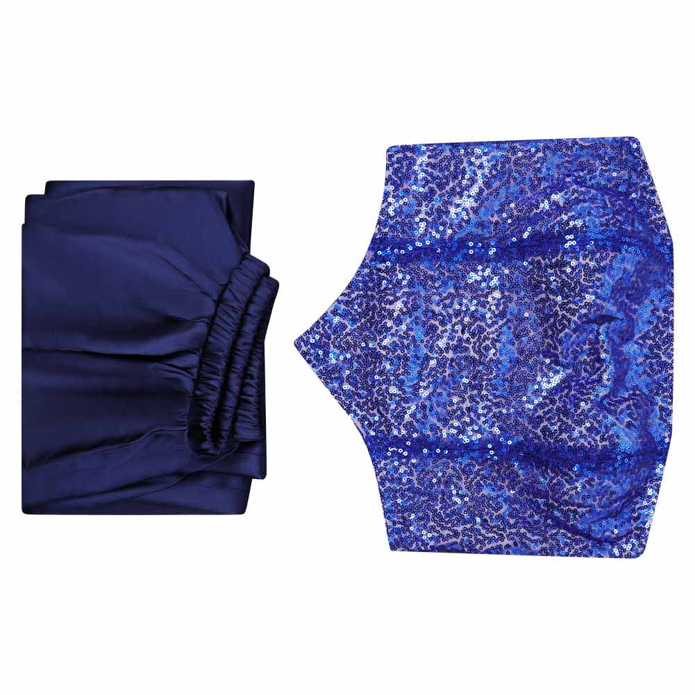 Fear Street Melissa Mckendrick Women Blue Gown Halloween Carnival Party Cosplay Costume