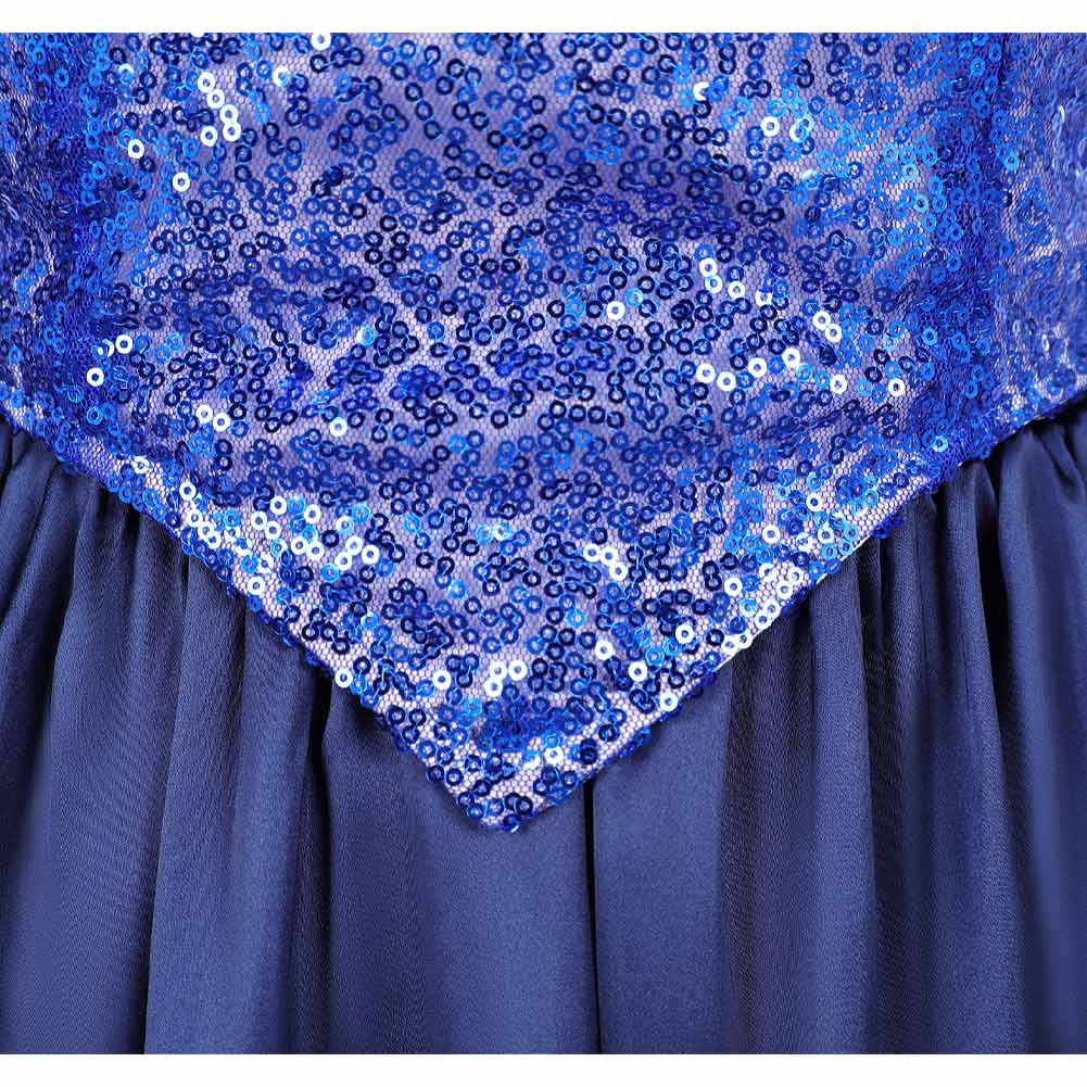 Fear Street Melissa Mckendrick Women Blue Gown Halloween Carnival Party Cosplay Costume