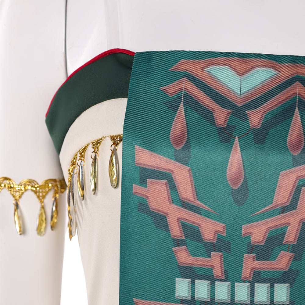 The Legend of Zelda Sonia Green Dress Outfit Halloween Carnival Cosplay Costume