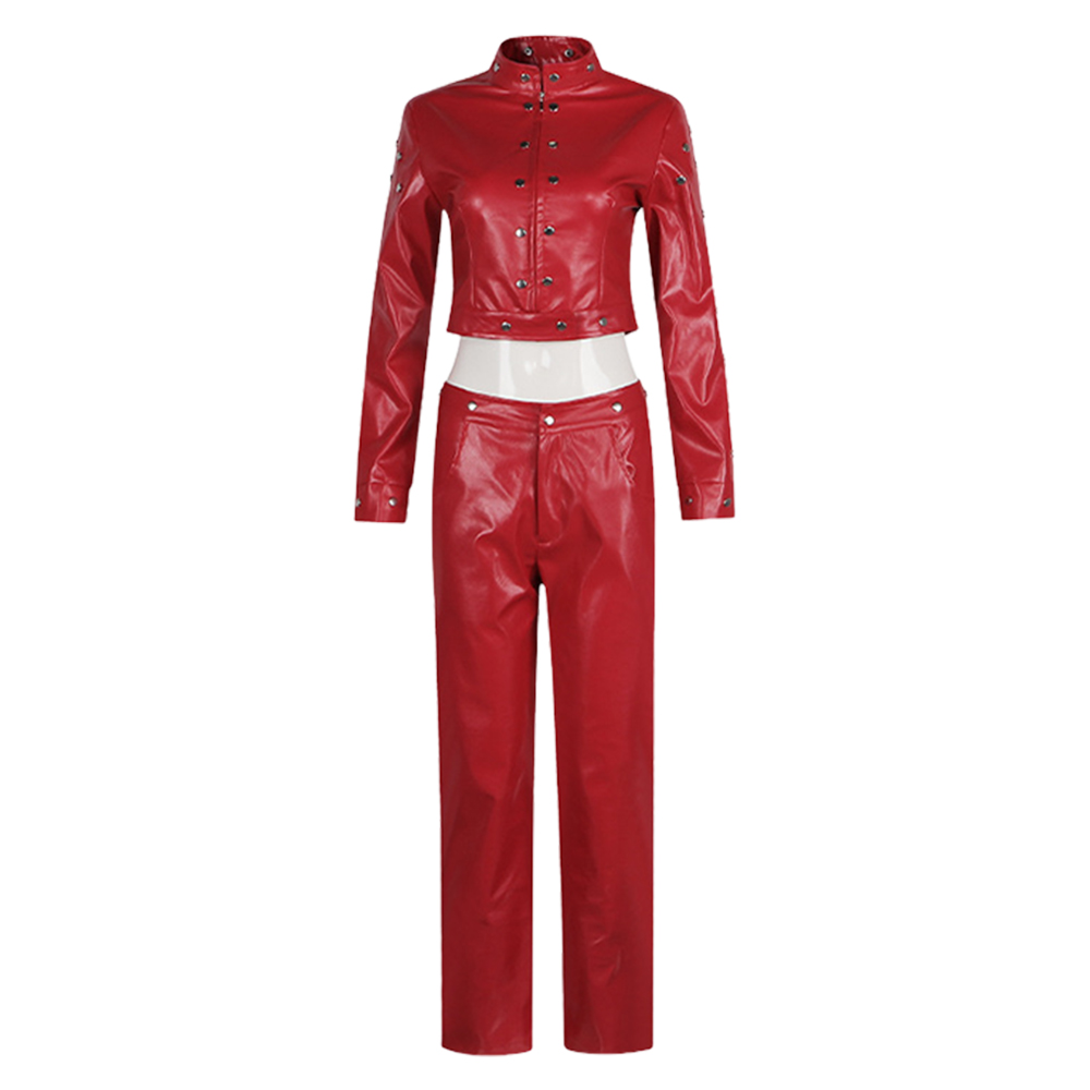 The Seven Deadly Sins Ban Red Leather Outfits Halloween Carnival Cosplay Costume