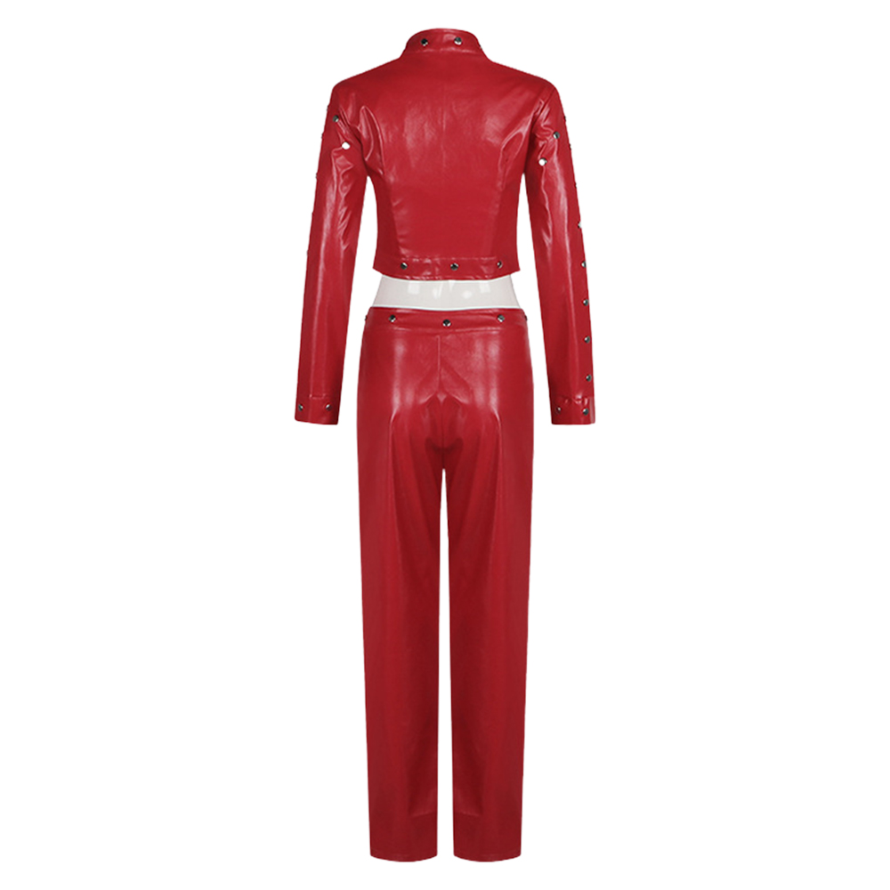 The Seven Deadly Sins Ban Red Leather Outfits Halloween Carnival Cosplay Costume