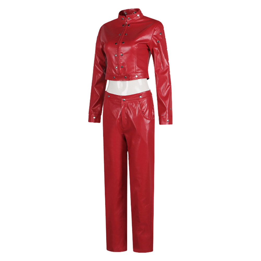 The Seven Deadly Sins Ban Red Leather Outfits Halloween Carnival Cosplay Costume