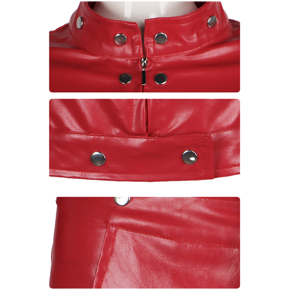 The Seven Deadly Sins Ban Red Leather Outfits Halloween Carnival Cosplay Costume