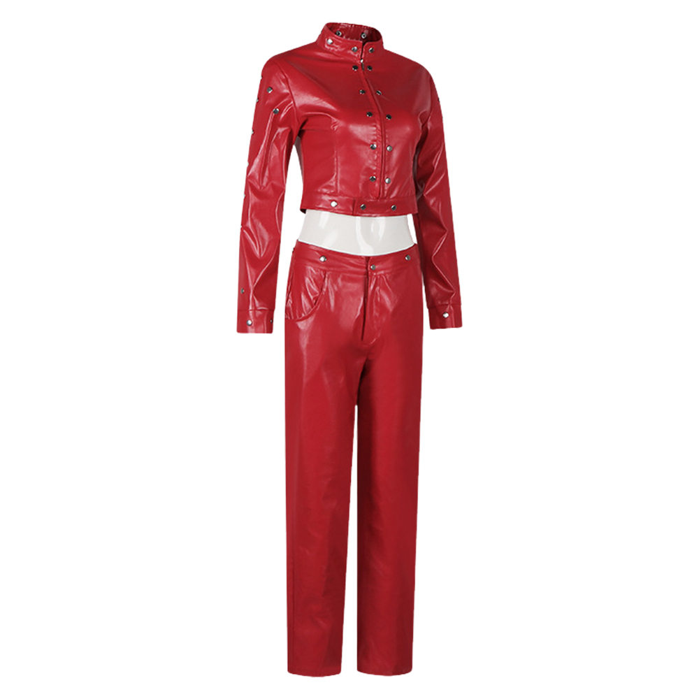 The Seven Deadly Sins Ban Red Leather Outfits Halloween Carnival Cosplay Costume