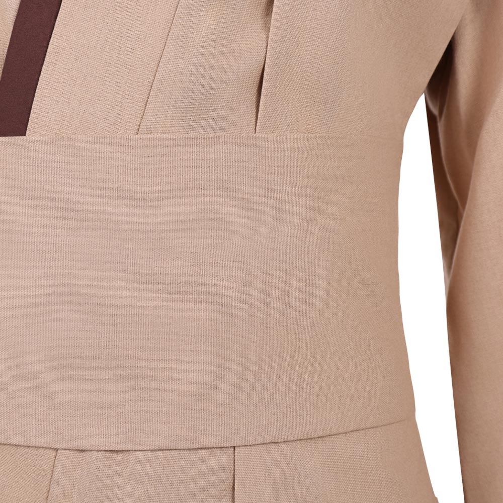 Jedi Knight Brown Outfit Halloween Carnival Cosplay Costume