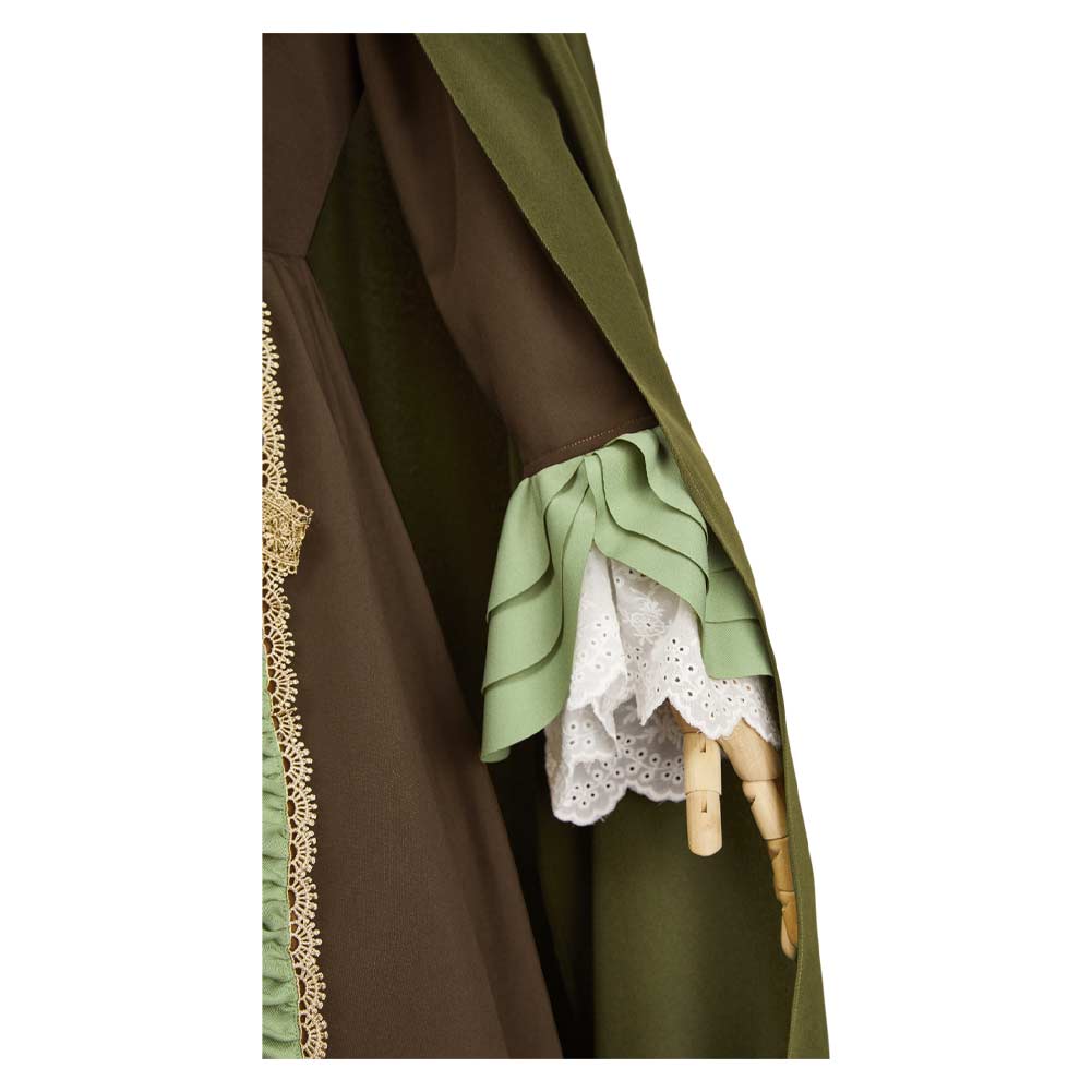 Agatha All Along Rio Vidal Green Cloak Dress Outfits Halloween Carnival Cosplay Costume