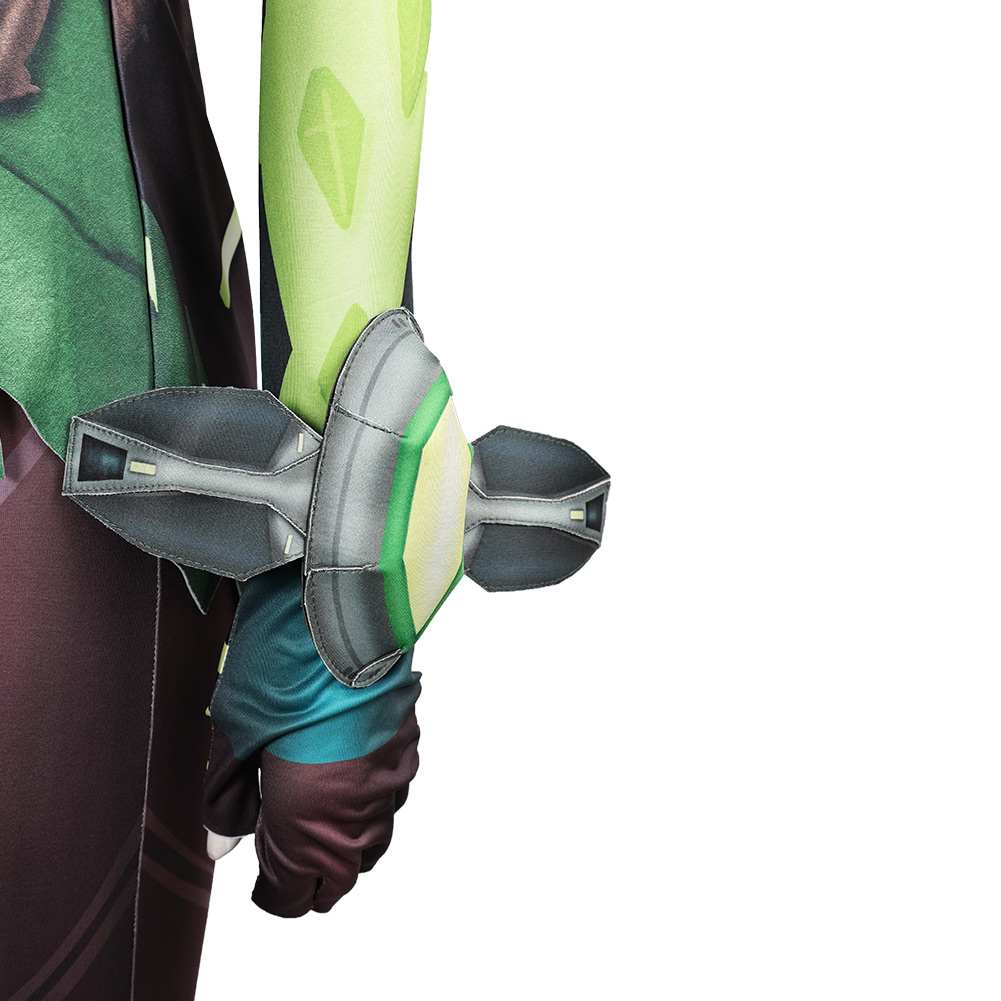 Rivals Mantis Women Green Jumpsuit Outfits Halloween Carnival Cosplay Costume