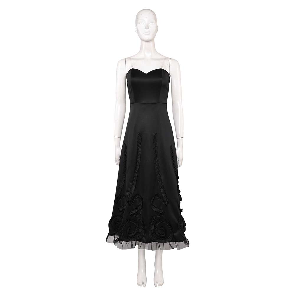 Wicked (2024) Elphaba the Witch Women ​Black Lace Fullset Dress Halloween Carnival Cosplay Costume