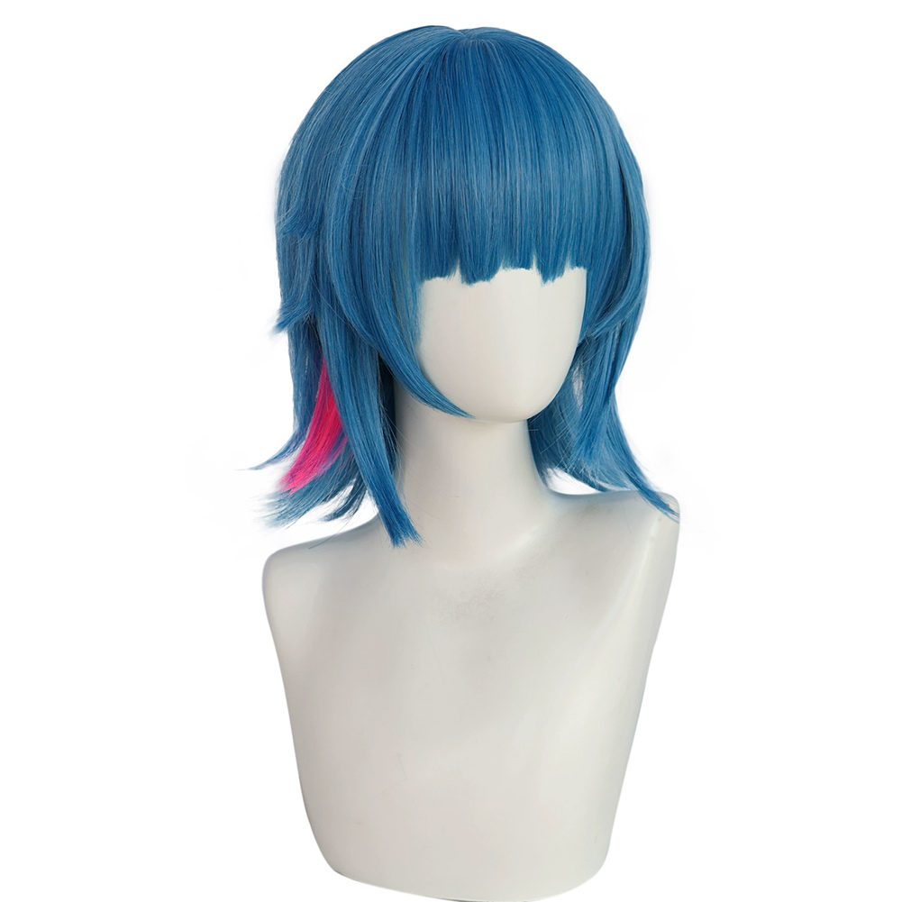 Arcane Season 2 Powder Wig Heat Resistant Synthetic Hair Halloween Cosplay Acessories