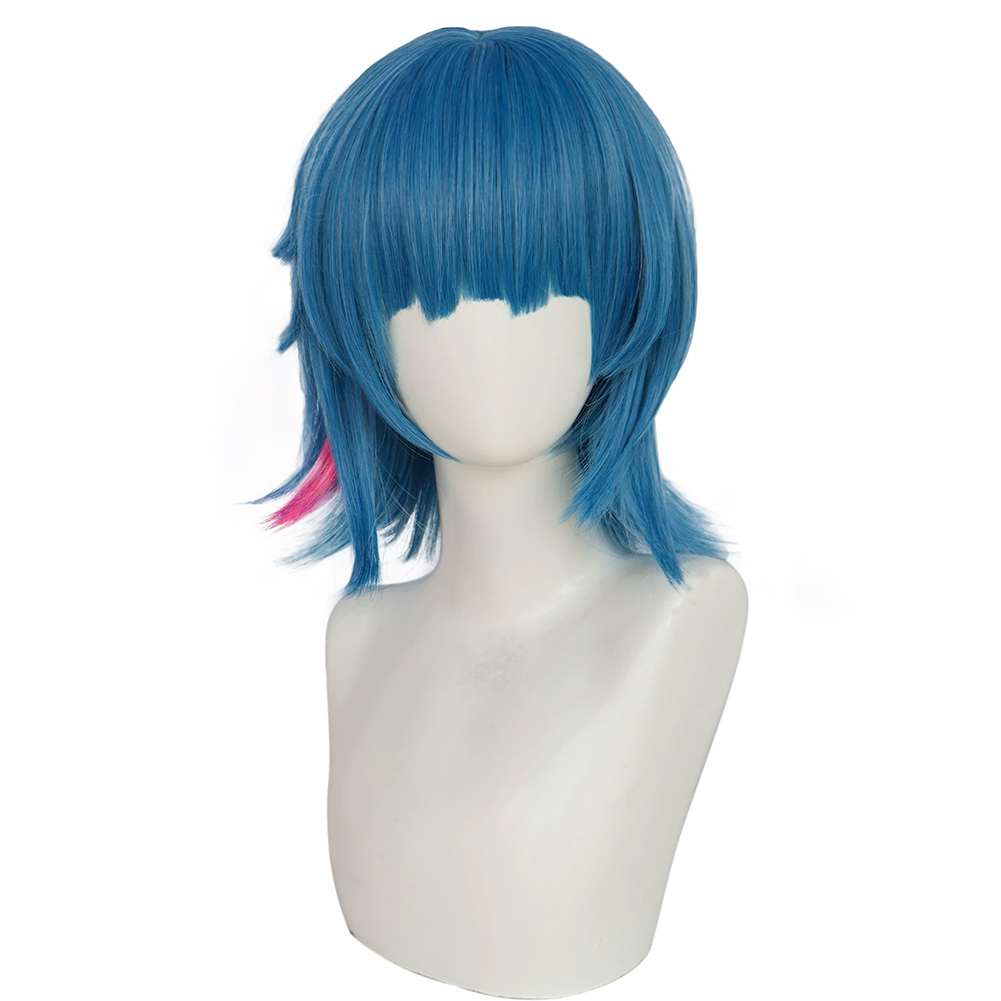 Arcane Season 2 Powder Wig Heat Resistant Synthetic Hair Halloween Cosplay Acessories