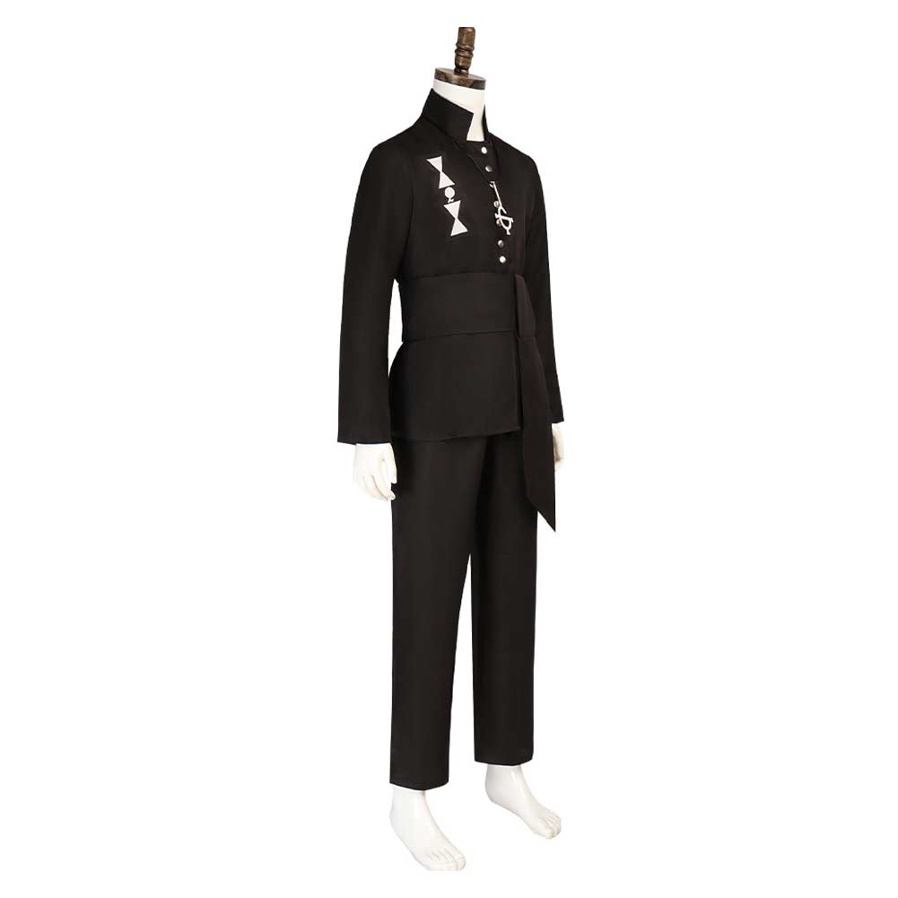 Ghost B.C Aether Men Black Stage Outfits Halloween Carnival Cosplay Costume
