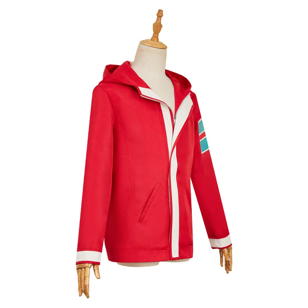 Dandadan Momo Ayase Red Jacket Outfits Halloween Carnival Cosplay Costume