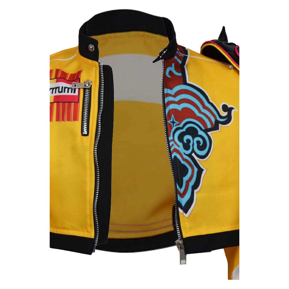 Kpop Demon Hunters Rumi Yellow Jacket For Kids Children Halloween Carnival Party Cosplay Costume