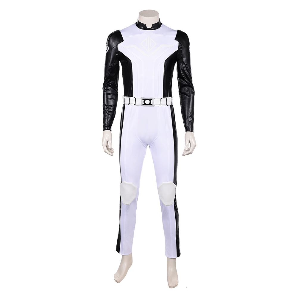 Guy Gardner Green Lantern Uniform Leather Jacket Jumpsuit Set Halloween Carnival Party Cosplay Costume