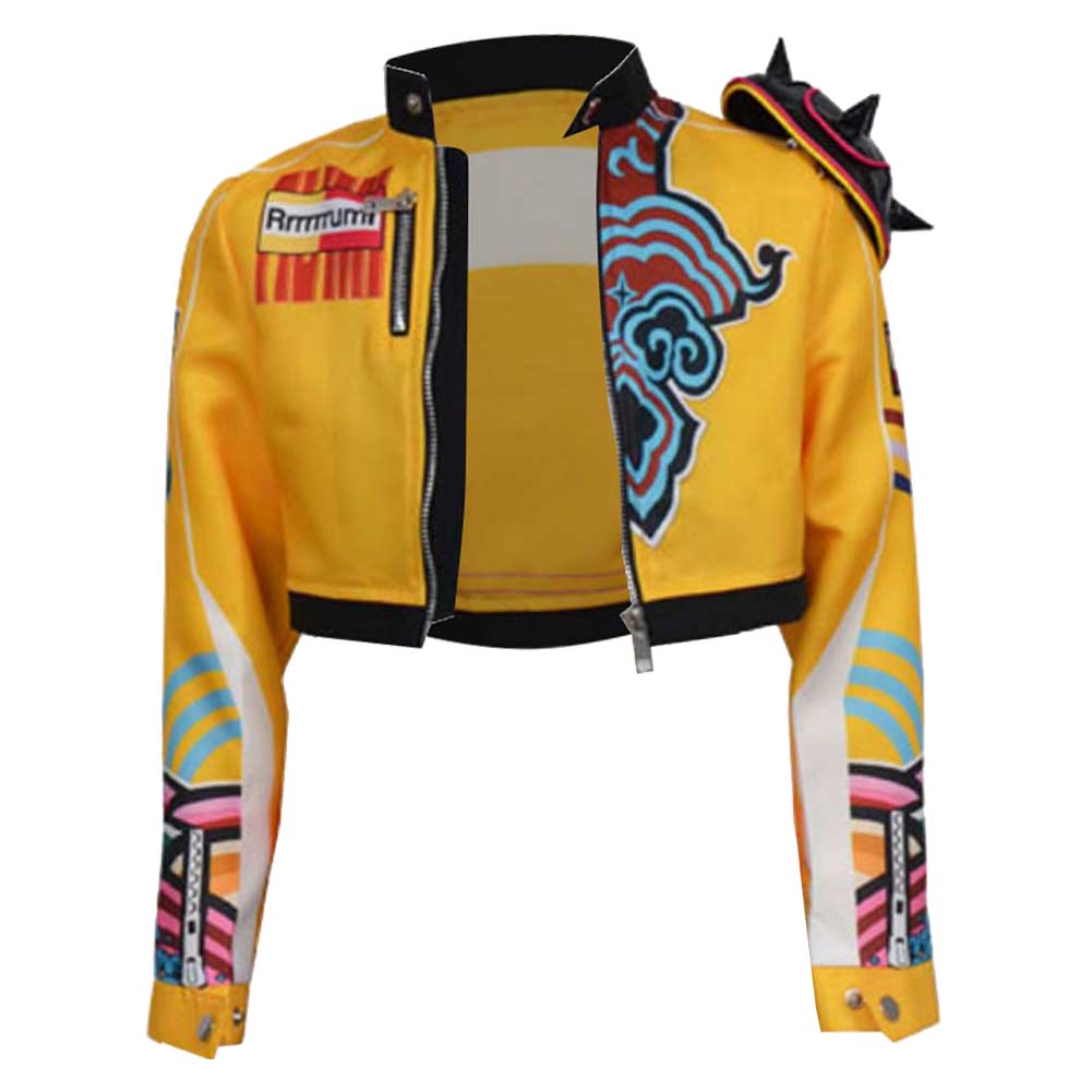 Kpop Demon Hunters Rumi Yellow Jacket For Kids Children Halloween Carnival Party Cosplay Costume