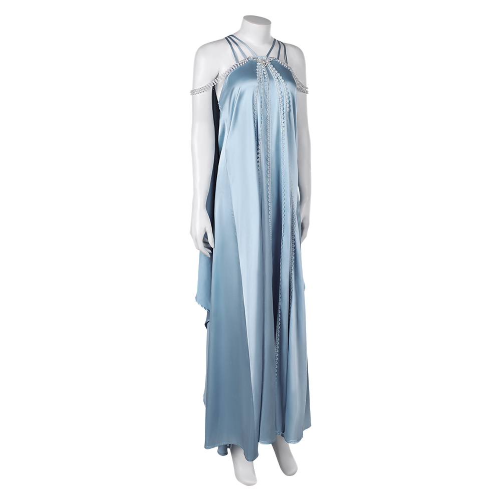 Padme Amidala Women Blue Nightgown Sleepwear Outfits Halloween Carnival Cosplay Costume