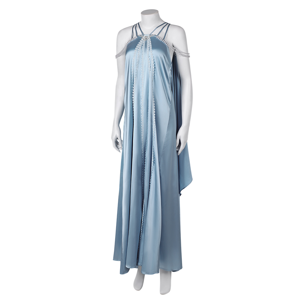 Padme Amidala Women Blue Nightgown Sleepwear Outfits Halloween Carnival Cosplay Costume