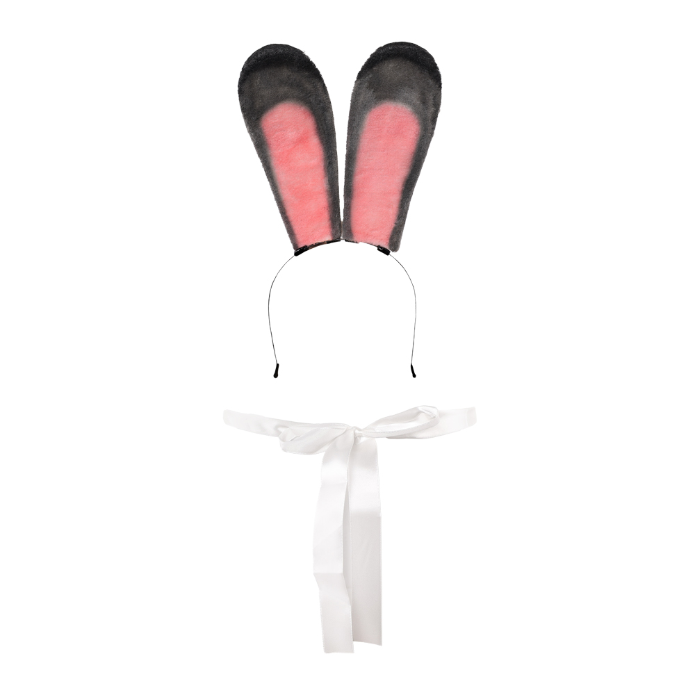 Zootopia 2 Judy Hopps Rabbit Ears Headband And Tail Accessories Halloween Carnival Cosplay Costume