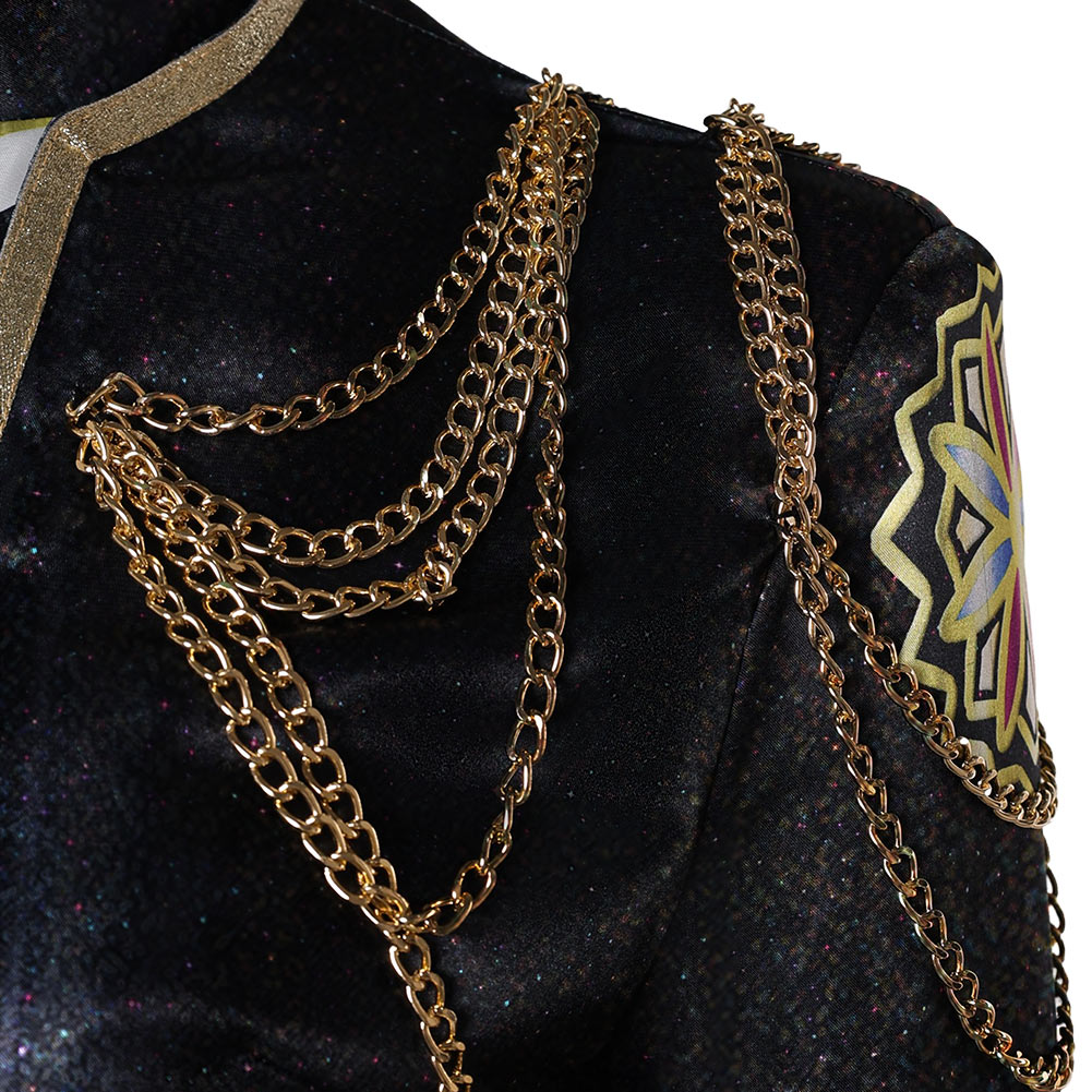 Kpop Demon Hunters Rumi Golden Black Uniform Halloween Carnival Party Cosplay Costume