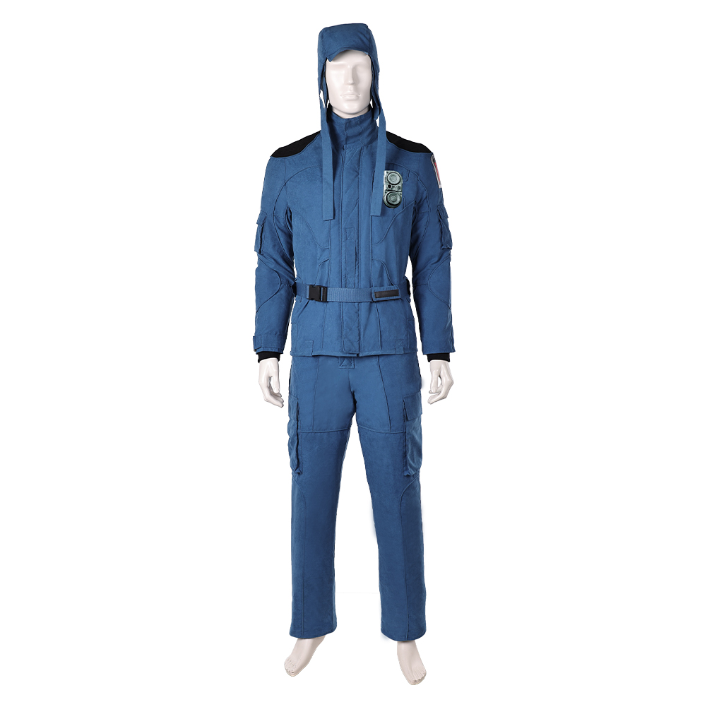 Mickey17 (2025) Mickey Blue Uniform Outfits Halloween Carnival Cosplay Costume