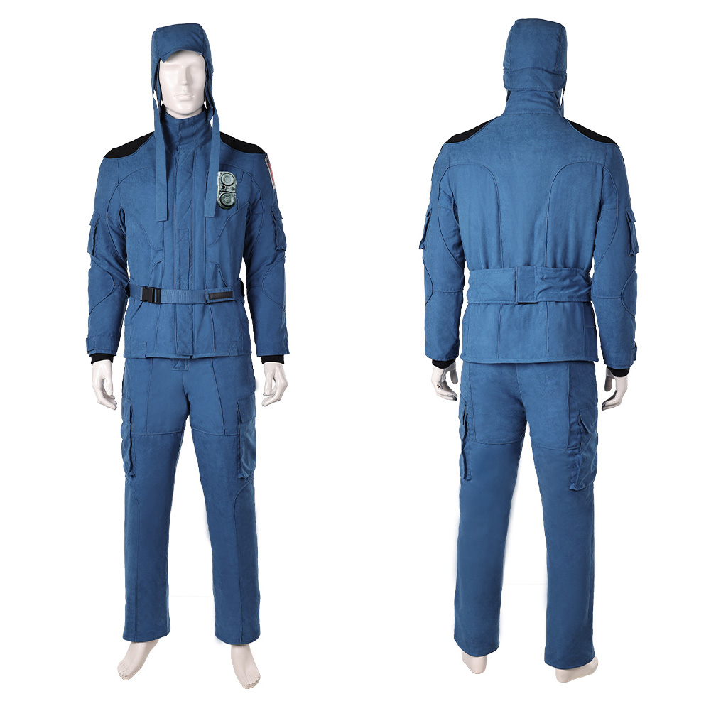 Mickey17 (2025) Mickey Blue Uniform Outfits Halloween Carnival Cosplay Costume