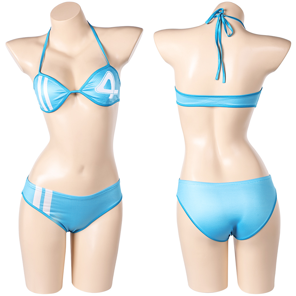 Rivals Invicible Woman Sue Storm Women Bikini Swimsuit Outfits Halloween Carnival Cosplay Costume