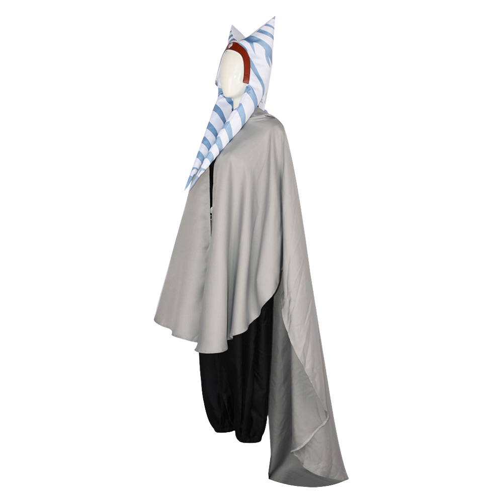 Ahsoka Tano Women Adult Cloak Set Outfits Halloween Carnival Cosplay Costume