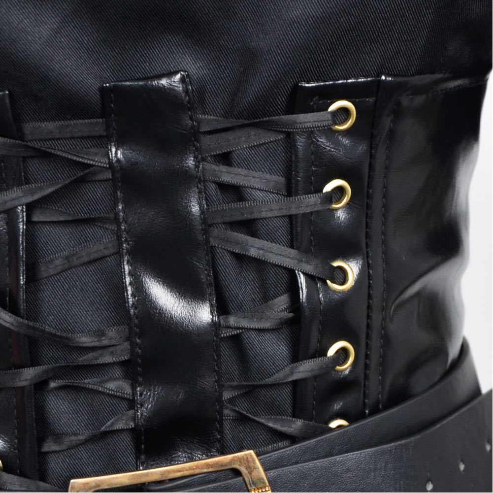 Grok Ani Virtue Girlfriend Woman Goth Dress Set Outfits Halloween Carnival Party Cosplay Costume