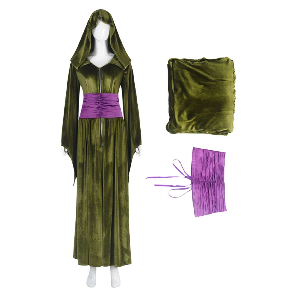 SW Padmé Amidala Green Long Dress Outfits Halloween Carnival Cosplay Costume