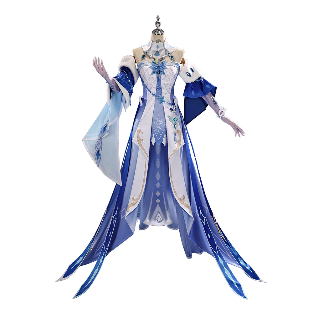 Genshin Impact The Tsaritsa Women Blue Dress Outfits Halloween Carnival Cosplay Costume