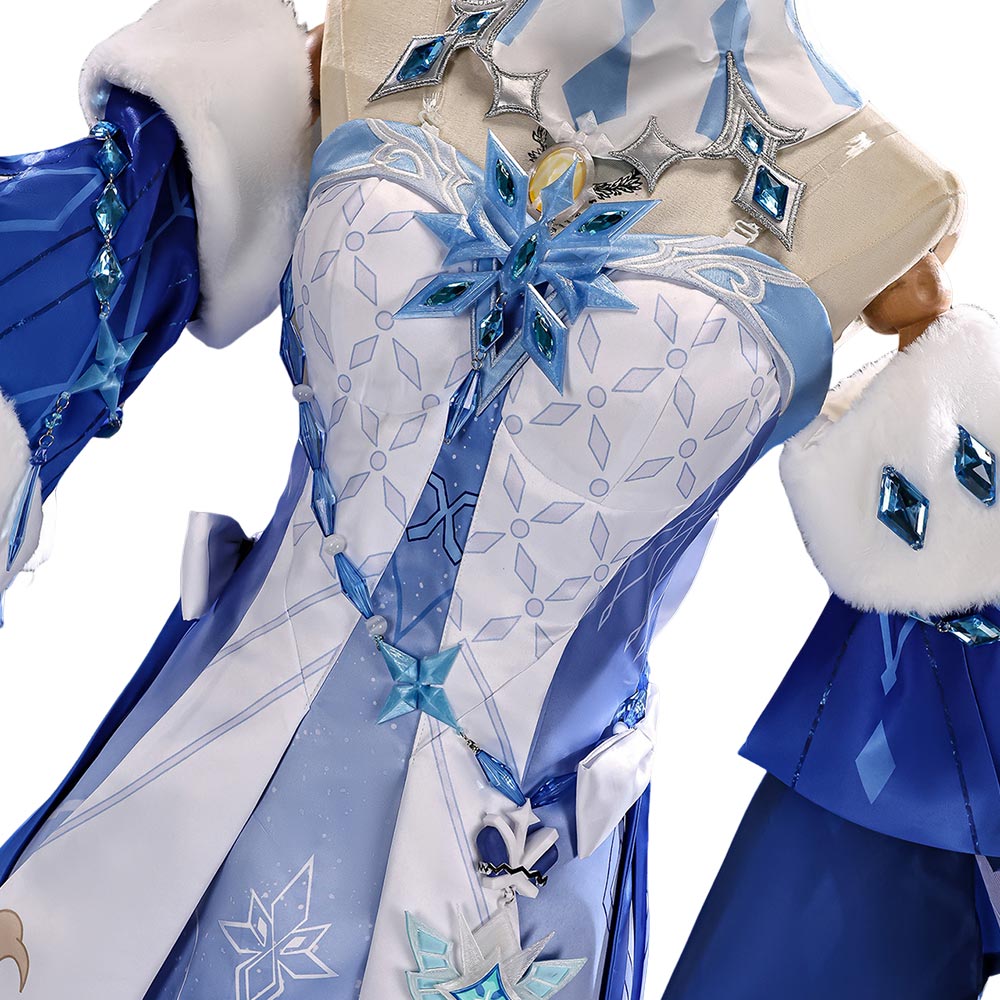 Genshin Impact The Tsaritsa Women Blue Dress Outfits Halloween Carnival Cosplay Costume