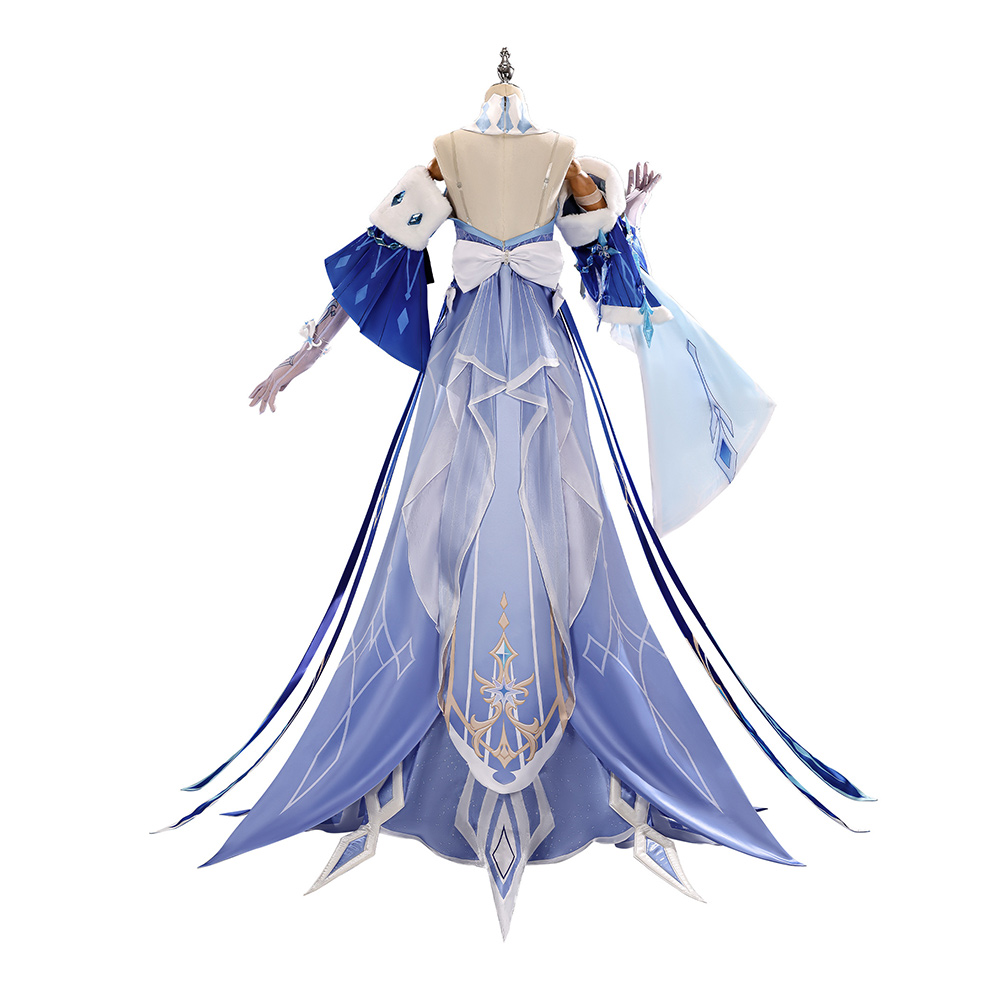 Genshin Impact The Tsaritsa Women Blue Dress Outfits Halloween Carnival Cosplay Costume