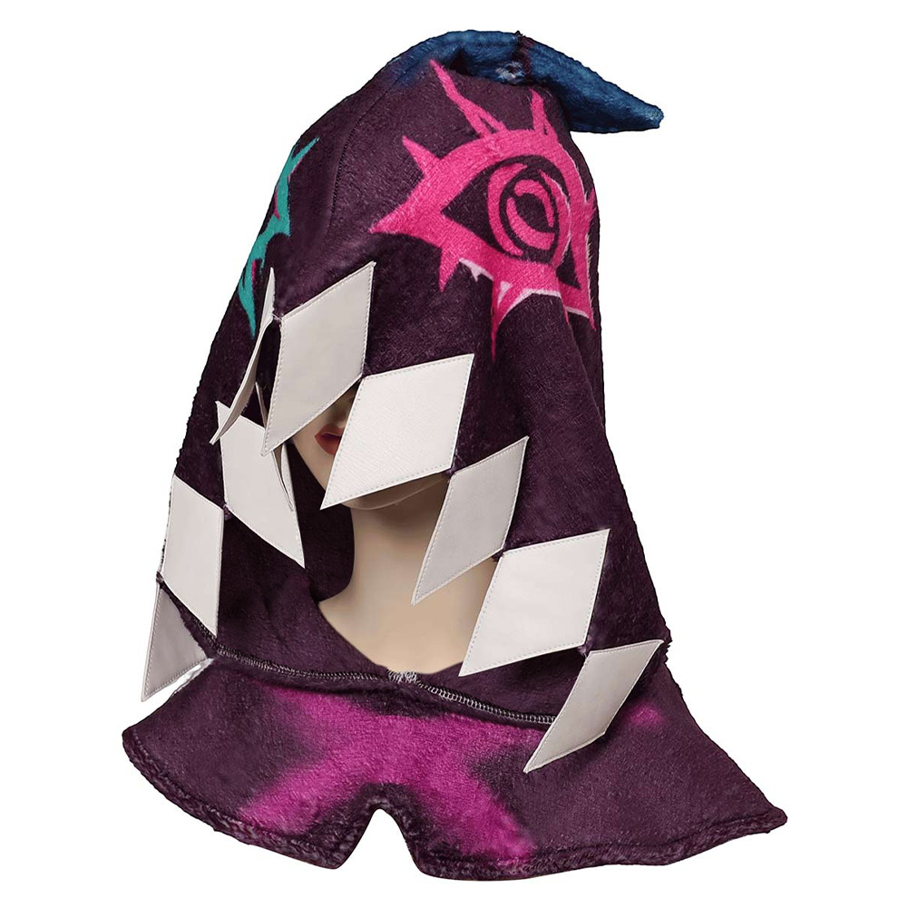Arcane: League of Legends Jinx Hood Hat Original Design Halloween Carnival Costume Accessories-UUstyles®
