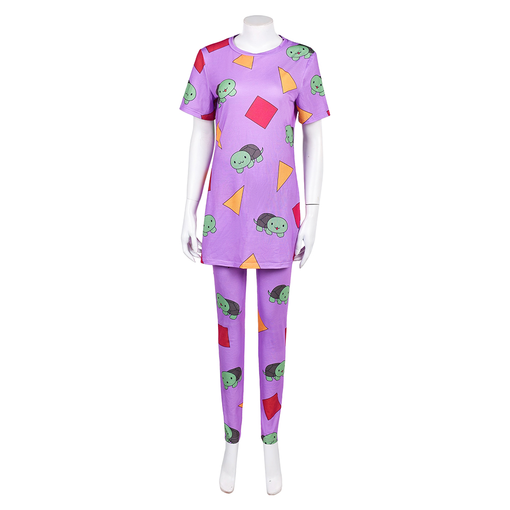 Kpop Demon Hunters Zoey Turtle Pajamas Sleepwear Halloween Carnival Party Cosplay Costume