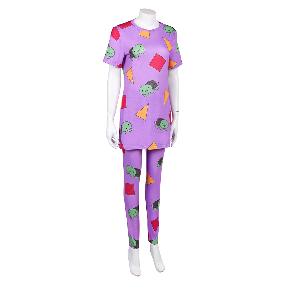 Kpop Demon Hunters Zoey Turtle Pajamas Sleepwear Halloween Carnival Party Cosplay Costume
