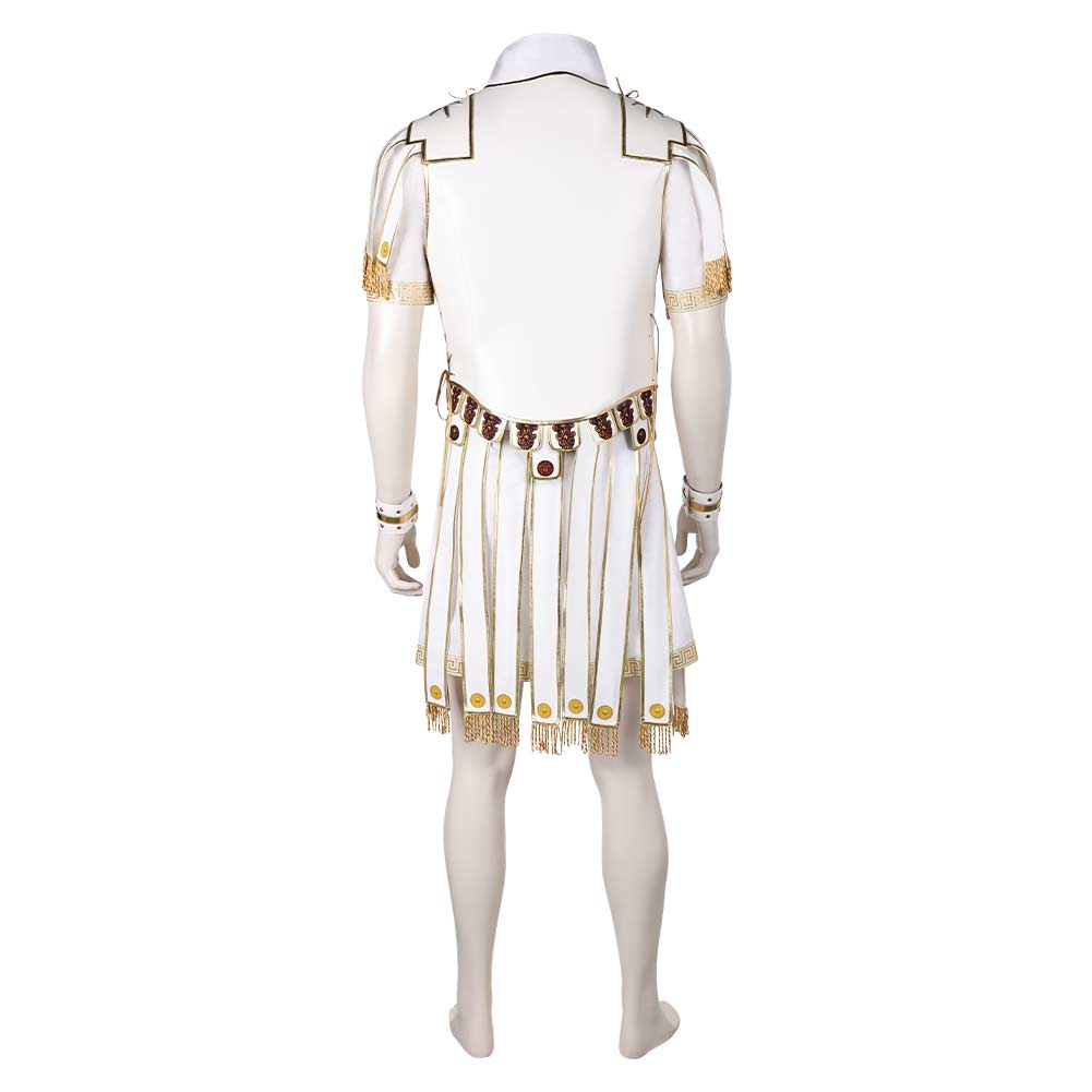 Gladiator 2 (2024) Marcus Acacius White Outfits Halloween Carnival Cosplay Costume
