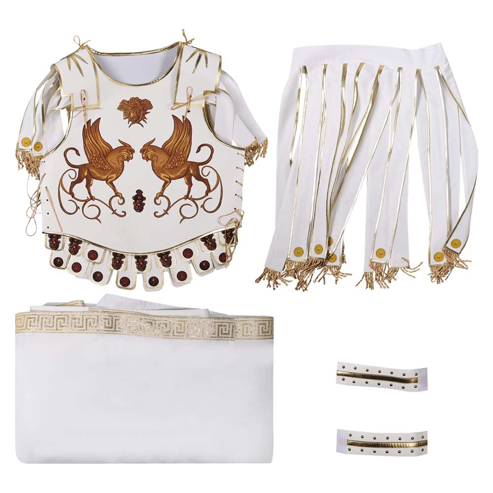 Gladiator 2 (2024) Marcus Acacius White Outfits Halloween Carnival Cosplay Costume