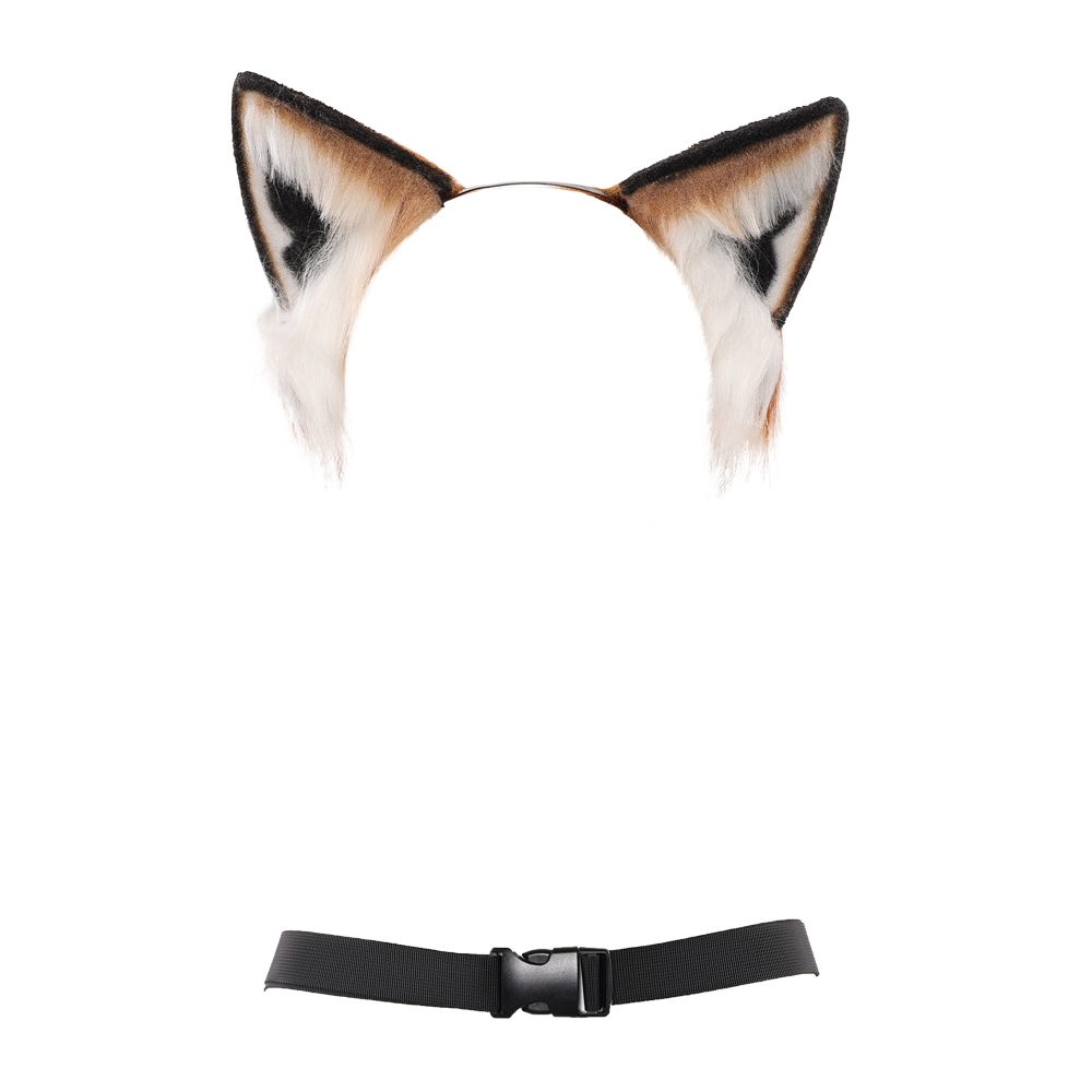  Nick Fox Ears Headband And Tail Accessories Halloween Carnival Cosplay Costume