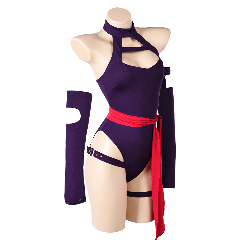 Rivals Psylocke Women Purple Lingerie Outfits Halloween Carnival Cosplay Costume