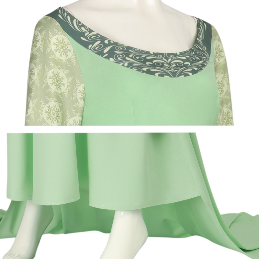 The Lord Of The Rings Arwen Women Green Dress Halloween Cosplay Costume