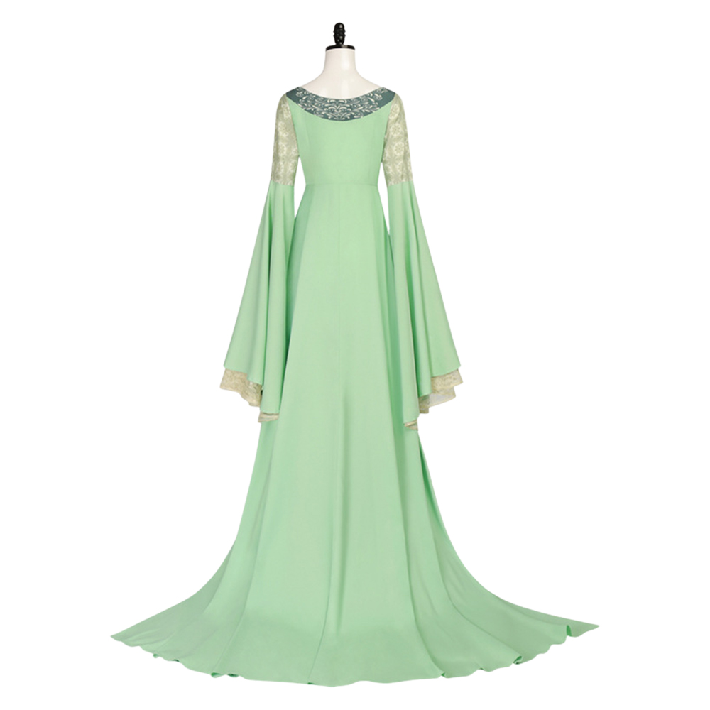 The Lord Of The Rings Arwen Women Green Dress Halloween Cosplay Costume