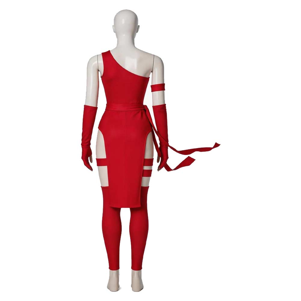 Daredevil Elektra Women Natchios Red Outfit Halloween Carnival Cosplay Costume