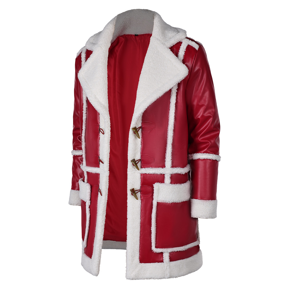 Red One (2024) Santa Claus Red Jacket Outfits Halloween Carnival Cosplay Costume