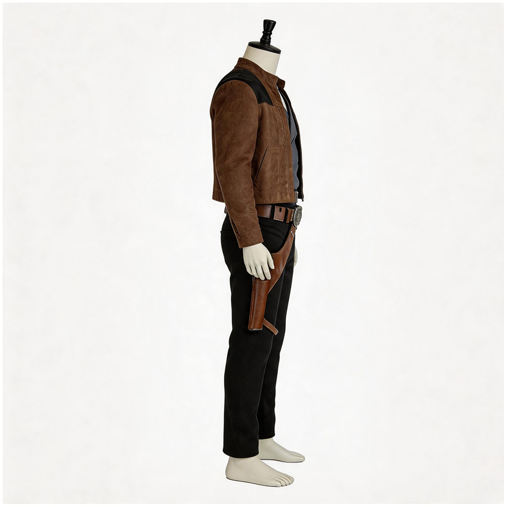 Han Solo Brown Coat Outfit Halloween Carnival Cosplay Costume