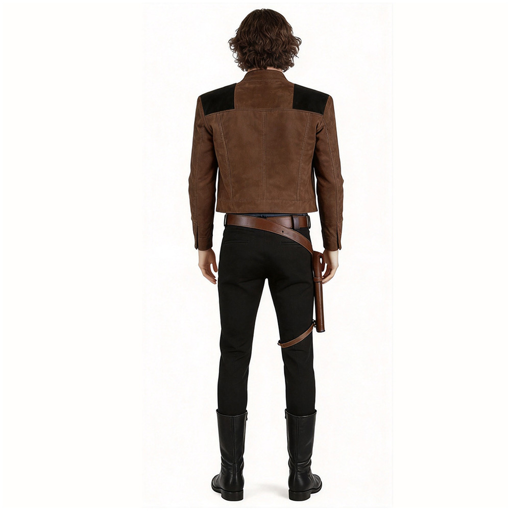 Han Solo Brown Coat Outfit Halloween Carnival Cosplay Costume